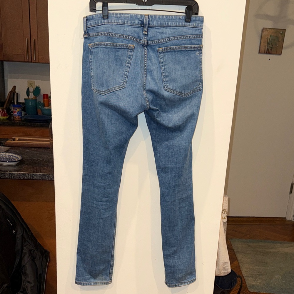 Rag & bone Dre low rise slim boyfriend Hermosa distressed jeans size 27 - Picture 8 of 12
